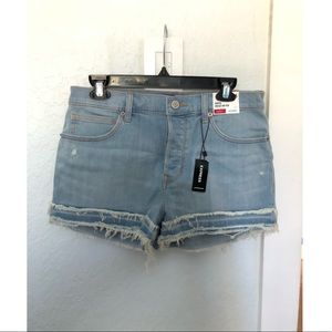 Vintage Light Wash Mid-rise Shorts